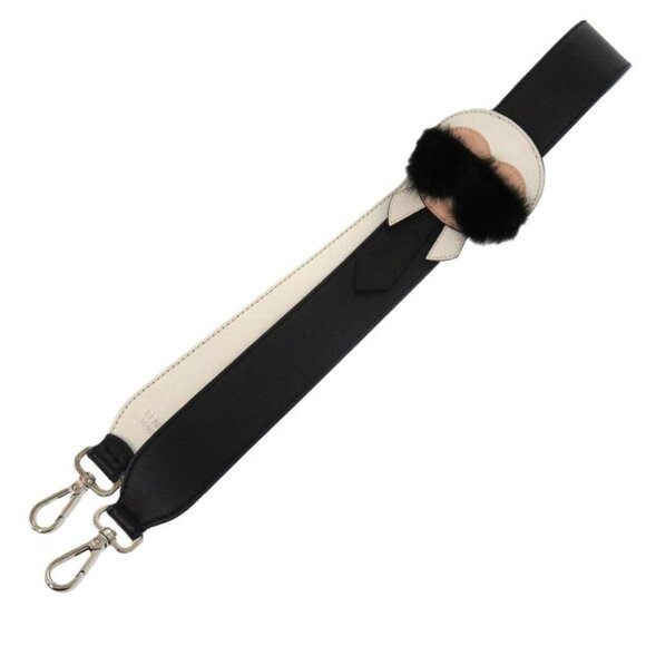 Fendi Carlito Karl Lagerfeld 7 C0258 Leather Black 0790 Black Shoulder Strap
